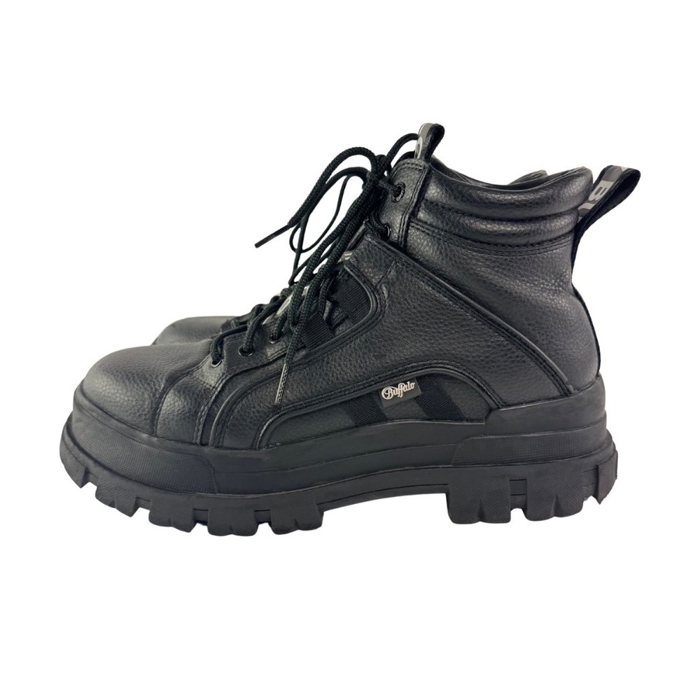 Buffalo Vegan Aspha NC Mid Boots in Black- Size Men's 10